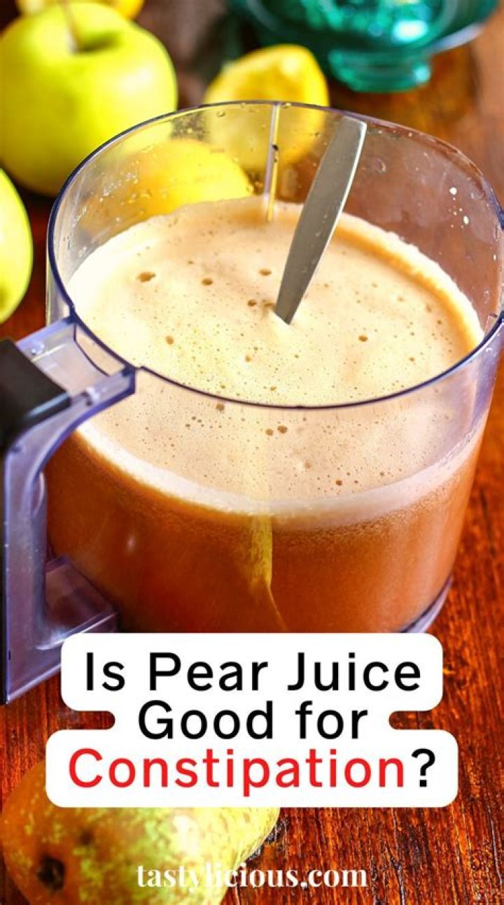 Is pear good for constipation